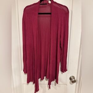Boutique Raspberry Cardigan